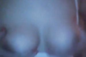 Webcam sweetheart showed off her constricted titties and fingered her pleasant snatch