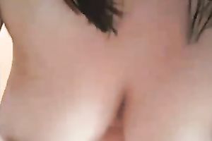 Amateur fat aged woman shows her massive bumpers on web camera