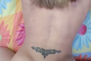 Slutty blond with petite pierced love bubbles copulates the camera man