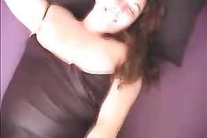 Amateur POV sex clip with miniature dark brown big beautiful woman wife