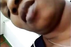 My plump brunette hair ebon colleague romping on my dong