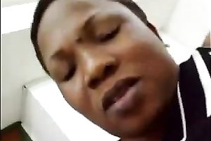 My plump brunette hair ebon colleague romping on my dong