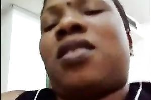 My plump brunette hair ebon colleague romping on my dong