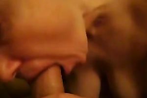 Mature thirsty neighbor engulfing my dick deepthroat