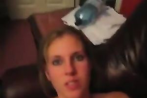 I cum on hot blond babe's abdomen after we drilled in a missionary position