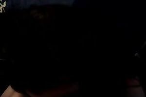 Sweet and cute brunette hair gal in white top was not fast engulfing my friend's schlong