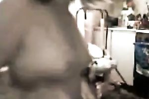 Lewd dilettante quite slender wench pulled up her costume and masturbated whilst standing