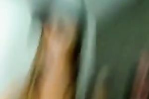 Tempting legal age teenager camgirl pushing her bawdy cleft with sex toy in non-professional session