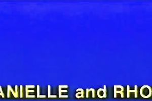 Two amazing blond sweethearts on the sofa embracing every other