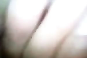 Moist finger of mine disappears in the depths of my girl's chocolate hole