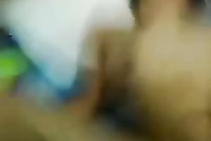 Cute and sexy non-professional dark brown girlie is nailed missionary by her BF