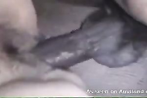 My dark boyfriend with majestic rod stretches me another time