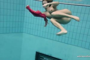 Hot redhead legal age teenager cutie underwater looks totally mindblowing