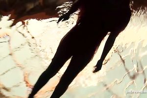 Hot redhead legal age teenager cutie underwater looks totally mindblowing