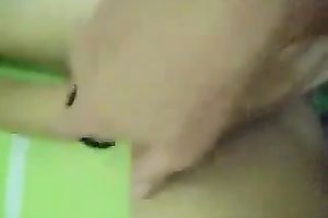 Screwing my slender Asian bitch and glazing her with cum