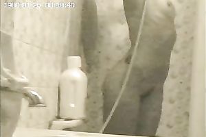 Homemade solo scene with me washing my body in the shower
