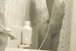 Homemade solo scene with me washing my body in the shower