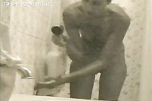 Homemade solo scene with me washing my body in the shower