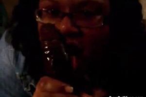 Aspiring big beautiful woman dark woman with large scoops blows dong glamorous well