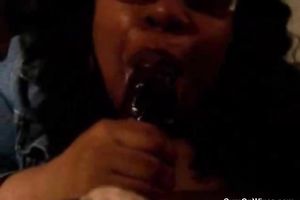 Aspiring big beautiful woman dark woman with large scoops blows dong glamorous well