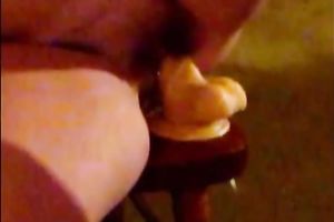 Splendid older amateur wife rides large marital-device and sucks me off