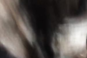 My lascivious dark brown GF favours me with a irrumation in a car