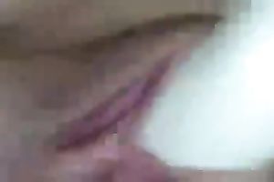 Fisted in her recent and all moist itchy bawdy cleft using gloves