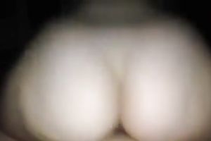 Pale large bottomed slutwife of my buddy was riding his inflexible dick like a pro