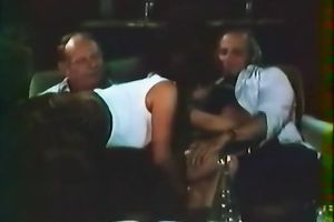 Two sexy and sexually excited chicks getting their muffin cakes group-fucked hard