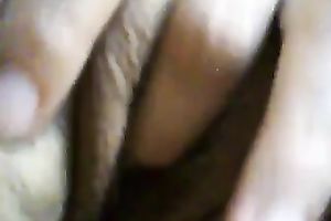 Wondrous black haired horny mother I'd like to fuck was fingering her own love tunnel for me