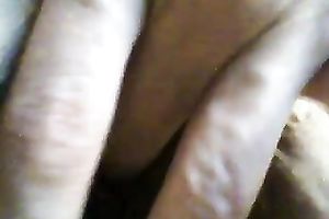 Wondrous black haired horny mother I'd like to fuck was fingering her own love tunnel for me