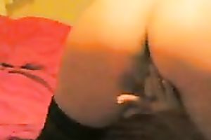Light haired slut in dark nylons was willing to please her juicy wet crack