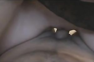 Mega breasty golden-haired girlfriend in appealing dark suit