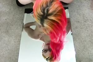 I have discovered the mirror to be good for riding this suction cup fake penis