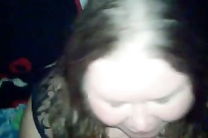 Chubby usual looking fatty enjoys engulfing my buddy's lollicock