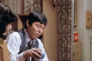 Japanese honey loved to receive her muff gangbanged hard