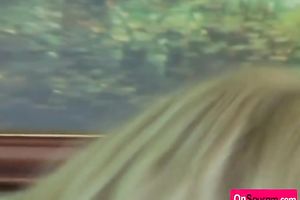 This golden-haired honey knows how to masturbate and I love her hawt underware