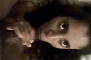 Curry flavored Indian college honey blows my BBC and receives mouthful