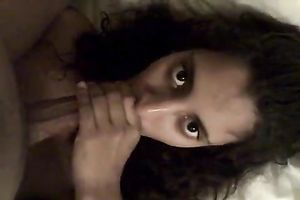 Curry flavored Indian college honey blows my BBC and receives mouthful
