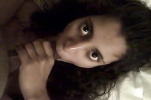 Curry flavored Indian college honey blows my BBC and receives mouthful