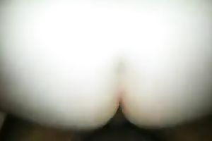 Tattooed pale skin chunky ass pounded from behind on web camera