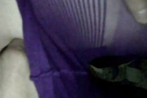 Pulling down my hose and enchanting myself with a sextoy