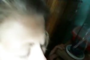 Blonde cute girlfriend with glamorous lips gives me astounding head