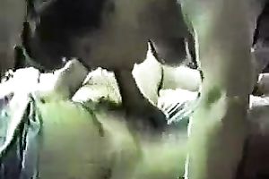 Beautiful and fat Mexican brunette giving oral-job