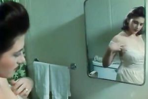 Sweet and delicious breasty brunette hair hottie with her buddy