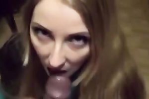 Nerdy light haired sweet cute gal was blowing rock hard jock