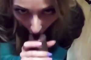 Nerdy light haired sweet cute gal was blowing rock hard jock