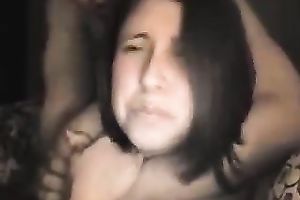 Boobalicious girlfriend gives head previous to we fuck from behind