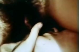 Two studs satisfying slim white whore with bushy cum-hole