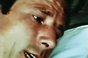 Two studs satisfying slim white whore with bushy cum-hole